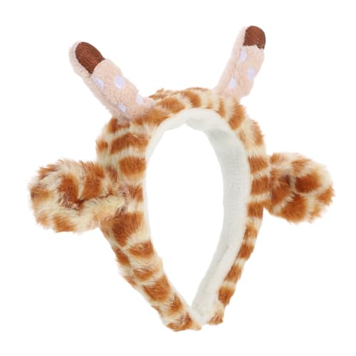 UPKOCH Plüsch Giraffen Haarreif Cartoon Tier Haarband Weiches Bequemes Stirnband für Mädchen und Frauen Leichtes Lustiges Accessoire für Alltag und Themenpartys von UPKOCH