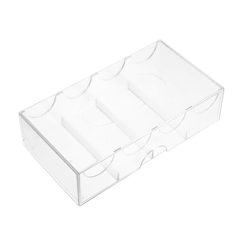 UPKOCH Poker Chip Acryl Karten Lagerung Box Multi-Grid Wett Chips Organizer Tragbare Chip Fall von UPKOCH
