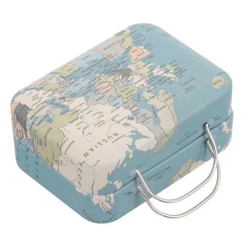 UPKOCH Retro-minikoffer Reise-Kosmetiktasche Bausatz Gefälscht Beutel Maskara Süßigkeitentasche Mini-Sachen Make-up-Organizer Minibehälter Mit Deckel Mini-klimaanlage Eisen von UPKOCH