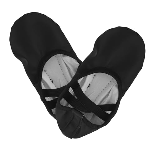 UPKOCH Tanzschuhe Ballerinas Für Mädchen Ballerinas Schuhe Übungstanzschuhe Für Damen Weiche Ballettschuhe Ballett Balletttänzerschuhe Damen Polyester Schwarz von UPKOCH