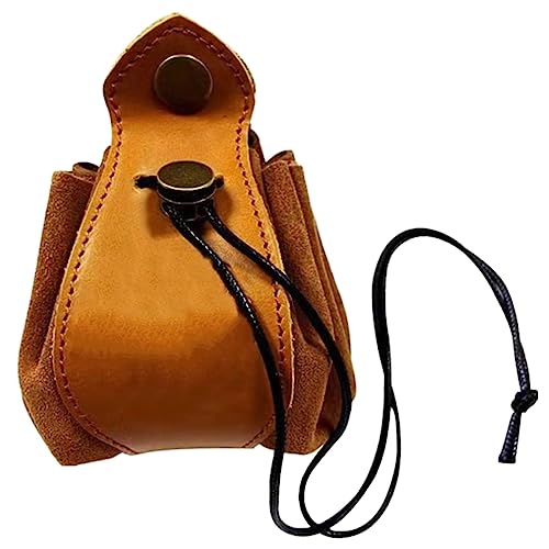 UPKOCH Tragbare Würfelaufbewahrungstasche Pu Kompakte Dice Pouch Für Spiele Münzen Und Kleine Gegenstände Organizer Für Würfelsammler Tiefbraun von UPKOCH