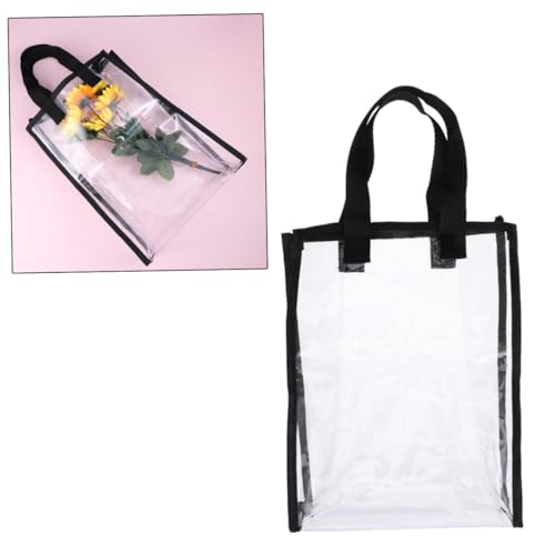 UPKOCH Transparente Damen Handtasche PVC Leicht Große Kapazität Shopper Umhängetasche Vielseitig für Shopping Veranstaltungen Alltag von UPKOCH