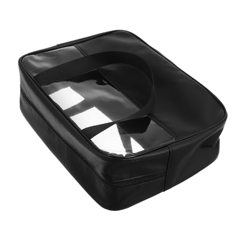 UPKOCH Transparente Kosmetiktasche Mit Griff Großes Fassungsvermögen Reise-Organizer Aus Wasserdichter Kulturbeutel Make-up-Tasche Für Damen Durchsichtiger Toilettenartikel-Beutel von UPKOCH