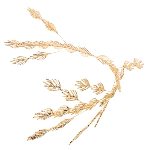 UPKOCH Verstellbare Brautkrone mit Metall Blattdesign Leichtes Flexibles Haarband für Mädchengeburtstag Hochzeit Party und Festliche Anlässe Komfortabel für Kopfgrößen von UPKOCH