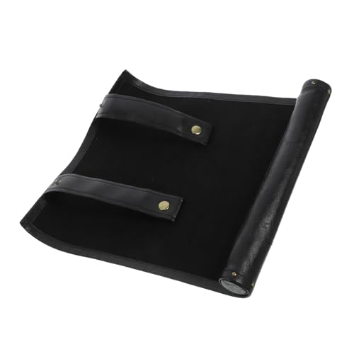 UPKOCH Würfelhalterrolle für Reisen Faltbare Würfeltasche aus PU Leder Kompakter Würfel Organizer für Spiele Tragbare Würfelaufbewahrungstasche Lösung für Würfelspielzubehör von UPKOCH