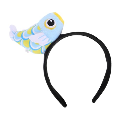 UPKOCH üsch Karpfen Haarreif Weihnachts Und Halloween Party Zubehör Niedlicher Tierischer Haarschmuck Für Erwachsene Und Lustiges Fisch Ohr Haargestell Hellblau von UPKOCH