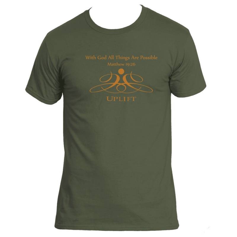 Herren Uplift Mit Gott Alle Dinge Sind Möglich T-Shirt Herren Uplift Mit Gott Alle Dinge Sind Möglich T-Shirt von UPLIFTTreasures