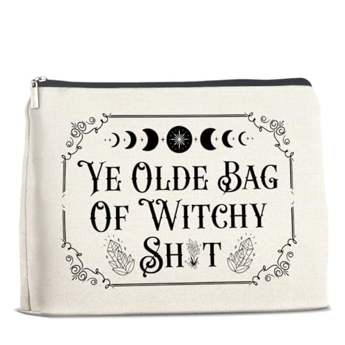 UPNEGE Hexen-Make-up-Tasche, Geschenk für Frauen, Halloween, Ye Olde, Kosmetiktasche, Reißverschlusstasche UPNEGE Hexen-Make-up-Tasche, Geschenk für Frauen, Halloween, Ye Olde, Kosmetiktasche, Reißverschlusstasche von UPNEGE