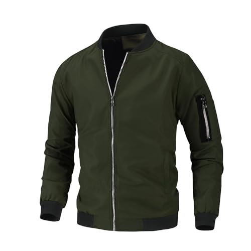 Bomber Jacket Men's Stand-Up Collar Jacket with Zip Women Plain Lightweight Transition Jacket Sweat Jacket Autumn Jacket Training Jacket Running Jacket Outdoor Jacket for Outdoor and Everyday Use Bomber Jacket Men's Stand-Up Collar Jacket with Zip Women Plain Lightweight Transition Jacket Sweat Jacket Autumn Jacket Training Jacket Running Jacket Outdoor Jacket for Outdoor and Everyday Use von UPOI