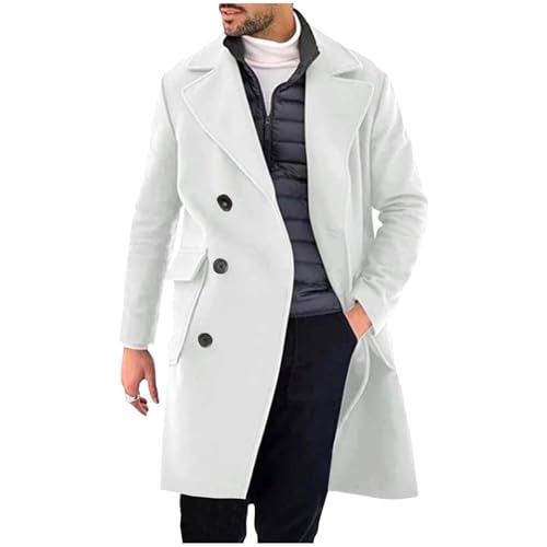 Mantel Herren Lang Wollmantel Elegant Wintermantel Wolle Trenchcoat Freizeit Übergangsmantel Slim Fit Herren-Mäntel mit Taschen Oversized Herbstmantel Bequeme Herrenmantel Winter Baumwolle Winterjacke Mantel Herren Lang Wollmantel Elegant Wintermantel Wolle Trenchcoat Freizeit Übergangsmantel Slim Fit Herren-Mäntel mit Taschen Oversized Herbstmantel Bequeme Herrenmantel Winter Baumwolle Winterjacke von UPOI