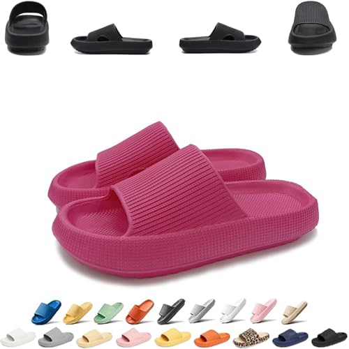 Pummy Damen Original Sommer Hausschuhe Cozislides Unisex Badeschuhe Herren Wolkenschuhe Home Slippers Rutschfeste Pantoletten Flip Flops Badelatschen Schlappen Weich Badeschlappen Sommerschuhe Slides von UPOI