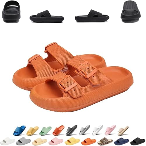 Pummy Damen Original Sommer Hausschuhe Cozislides Unisex Badeschuhe Herren Wolkenschuhe Home Slippers Rutschfeste Pantoletten Flip Flops Badelatschen Schlappen Weich Badeschlappen Sommerschuhe Slides von UPOI