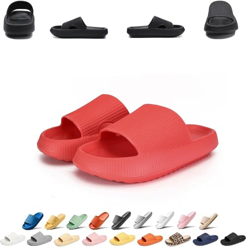 Pummy Damen Original Sommer Hausschuhe Cozislides Unisex Badeschuhe Herren Wolkenschuhe Home Slippers Rutschfeste Pantoletten Flip Flops Badelatschen Schlappen Weich Badeschlappen Sommerschuhe Slides von UPOI
