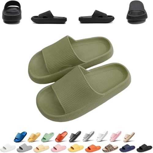 Pummy Damen Original Sommer Hausschuhe Cozislides Unisex Badeschuhe Herren Wolkenschuhe Home Slippers Rutschfeste Pantoletten Flip Flops Badelatschen Schlappen Weich Badeschlappen Sommerschuhe Slides von UPOI