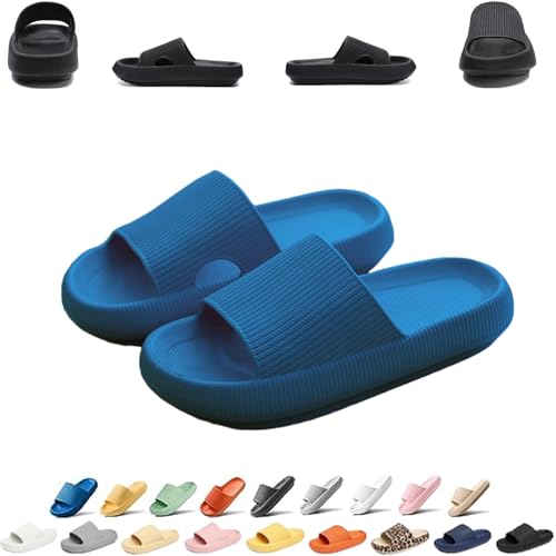 Pummy Damen Original Sommer Hausschuhe Cozislides Unisex Badeschuhe Herren Wolkenschuhe Home Slippers Rutschfeste Pantoletten Flip Flops Badelatschen Schlappen Weich Badeschlappen Sommerschuhe Slides von UPOI