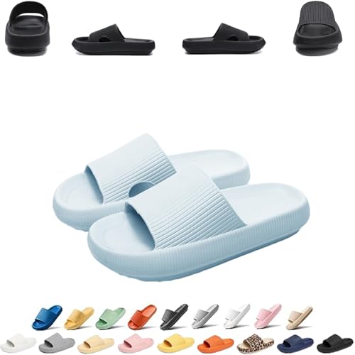 Pummy Damen Original Sommer Hausschuhe Cozislides Unisex Badeschuhe Herren Wolkenschuhe Home Slippers Rutschfeste Pantoletten Flip Flops Badelatschen Schlappen Weich Badeschlappen Sommerschuhe Slides von UPOI