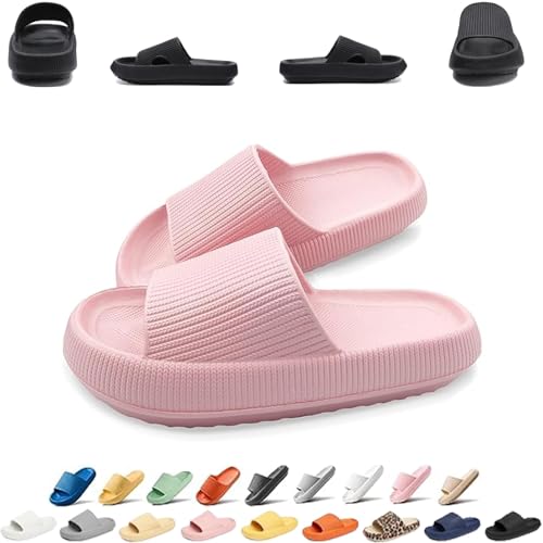 Pummy Damen Original Sommer Hausschuhe Cozislides Unisex Badeschuhe Herren Wolkenschuhe Home Slippers Rutschfeste Pantoletten Flip Flops Badelatschen Schlappen Weich Badeschlappen Sommerschuhe Slides von UPOI