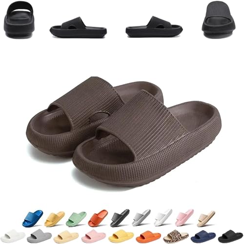 Pummy Damen Original Sommer Hausschuhe Cozislides Unisex Badeschuhe Herren Wolkenschuhe Home Slippers Rutschfeste Pantoletten Flip Flops Badelatschen Schlappen Weich Badeschlappen Sommerschuhe Slides von UPOI