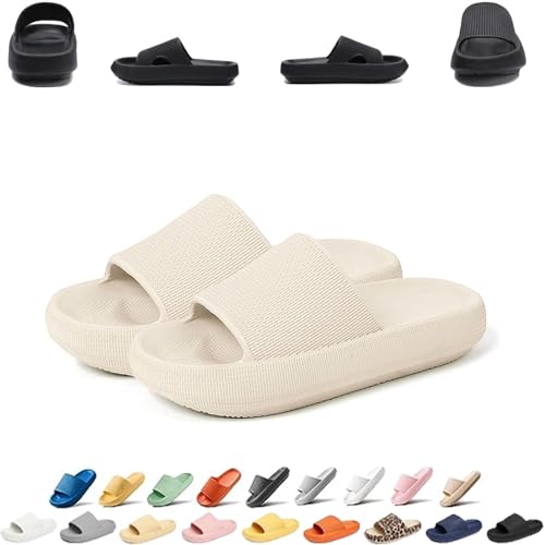 Pummy Damen Original Sommer Hausschuhe Cozislides Unisex Badeschuhe Herren Wolkenschuhe Home Slippers Rutschfeste Pantoletten Flip Flops Badelatschen Schlappen Weich Badeschlappen Sommerschuhe Slides von UPOI