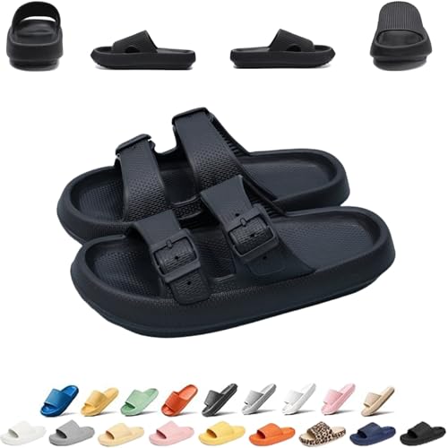 Pummy Damen Original Sommer Hausschuhe Cozislides Unisex Badeschuhe Herren Wolkenschuhe Home Slippers Rutschfeste Pantoletten Flip Flops Badelatschen Schlappen Weich Badeschlappen Sommerschuhe Slides von UPOI