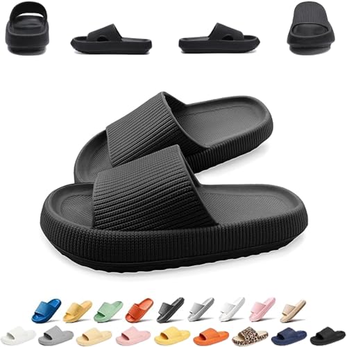 Pummy Damen Original Sommer Hausschuhe Cozislides Unisex Badeschuhe Herren Wolkenschuhe Home Slippers Rutschfeste Pantoletten Flip Flops Badelatschen Schlappen Weich Badeschlappen Sommerschuhe Slides von UPOI