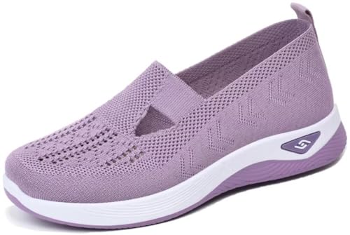 Sommerschuhe Damen Orthopädische Schuhe Sommer Damenschuhe Leichte Walkingschuhe Vermascht Bequeme Sportschuhe Slip On Sneakers Mesh Stoffschuhe Krankenschwester Frauen Turnschuhe Atmungsaktive von UPOI