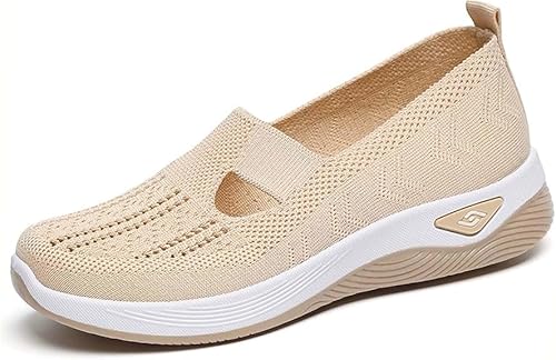 Sommerschuhe Damen Orthopädische Schuhe Sommer Damenschuhe Leichte Walkingschuhe Vermascht Bequeme Sportschuhe Slip On Sneakers Mesh Stoffschuhe Krankenschwester Frauen Turnschuhe Atmungsaktive von UPOI