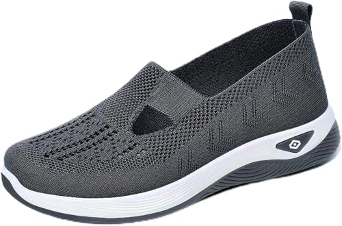 Sommerschuhe Damen Orthopädische Schuhe Sommer Damenschuhe Leichte Walkingschuhe Vermascht Bequeme Sportschuhe Slip On Sneakers Mesh Stoffschuhe Krankenschwester Frauen Turnschuhe Atmungsaktive von UPOI