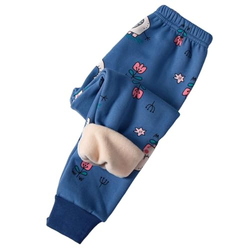 UPOI 2024 Kinder Thermohose Gefütterte Hose Winterhose Kuschel Jogginghose Elastische Taille Thermo Leggings Sporthose Warme Winter Bequem Softshell Hosen für Jungen und Mädchen 1-9 Jahre von UPOI