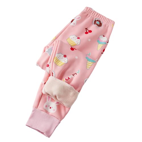 UPOI 2024 Kinder Thermohose Gefütterte Hose Winterhose Kuschel Jogginghose Elastische Taille Thermo Leggings Sporthose Warme Winter Bequem Softshell Hosen für Jungen und Mädchen 1-9 Jahre von UPOI
