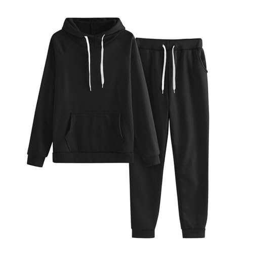 UPOI Damen Trainingsanzüge 2-Teilig Tracksuit mit Hoodie und Jogginghose Hausanzug Jogginganzug Set Langarmes Activewear Workout Set Sport Outfit Kapuzenpullover und Hose von UPOI