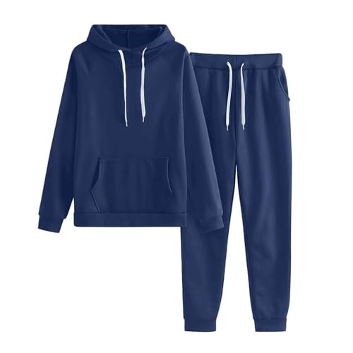 UPOI Damen Trainingsanzüge 2-Teilig Tracksuit mit Hoodie und Jogginghose Hausanzug Jogginganzug Set Langarmes Activewear Workout Set Sport Outfit Kapuzenpullover und Hose von UPOI