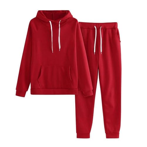 UPOI Damen Trainingsanzüge 2-Teilig Tracksuit mit Hoodie und Jogginghose Hausanzug Jogginganzug Set Langarmes Activewear Workout Set Sport Outfit Kapuzenpullover und Hose von UPOI