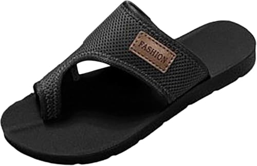UPOI Hallux Valgus Schuhe Damen,Orthopädische Sandalen Sommer Flach Pantolette Leichte Mesh Strandsandalen Bequeme Big Toe Hausschuhe Elegant Breite Füße Casual Freizeitschuhe Pantolette Sommerschuhe von UPOI
