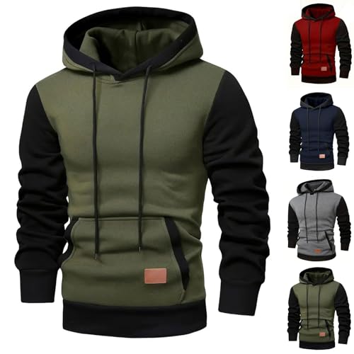 UPOI Hoodie Herren Kapuzenpullover Winter Fleecepullover Langarm Farbblock Sweatshirt Warm Pullover mit Kapuze Winterpullover Casual Mode Kordelzug Hoody mit Tasche UPOI Hoodie Herren Kapuzenpullover Winter Fleecepullover Langarm Farbblock Sweatshirt Warm Pullover mit Kapuze Winterpullover Casual Mode Kordelzug Hoody mit Tasche von UPOI