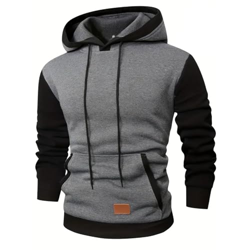 UPOI Hoodie Herren Kapuzenpullover Winter Fleecepullover Langarm Farbblock Sweatshirt Warm Pullover mit Kapuze Winterpullover Casual Mode Kordelzug Hoody mit Tasche UPOI Hoodie Herren Kapuzenpullover Winter Fleecepullover Langarm Farbblock Sweatshirt Warm Pullover mit Kapuze Winterpullover Casual Mode Kordelzug Hoody mit Tasche von UPOI
