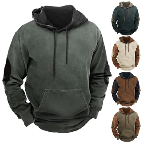 UPOI Hoodie Herren Sweatshirt Langarm Kapuzenpullover mit Kapuze Männer Sweatshirt Herbst Winter Oberteile Kapuzenshirt Streetwear Mit Taschen von UPOI