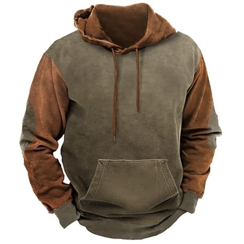 UPOI Hoodie Herren Sweatshirt Langarm Kapuzenpullover mit Kapuze Männer Sweatshirt Herbst Winter Oberteile Kapuzenshirt Streetwear Mit Taschen von UPOI