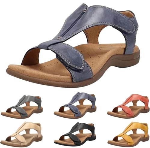 UPOI Orthopädische Sandalen Damen Orthosun Ergonomische Orthopädische Sandalen Bequeme Flache Elegant Mode Arch Support Sandal Sommer Schuhe von UPOI