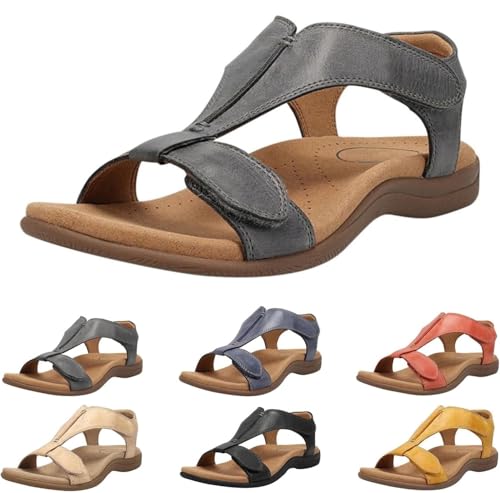 UPOI Orthopädische Sandalen Damen Orthosun Ergonomische Orthopädische Sandalen Bequeme Flache Elegant Mode Arch Support Sandal Sommer Schuhe von UPOI
