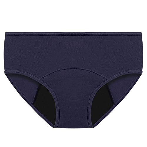 UPOI Perioden Unterwäsche Postpartum Menstruationsunterwäsche Frauen Bikinihose High Waist Menstruation Slip Starke Blutung Auslaufsichere Perioden Unterhose Baumwolle Saugfähige Unterhosen von UPOI