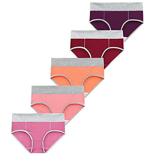 UPOI Perioden Unterwäsche Unterhosen Damen Stretch Baumwolle Hohe Taille Slips, Maschinenwaschbar Periodenslip Auslaufsichere von UPOI