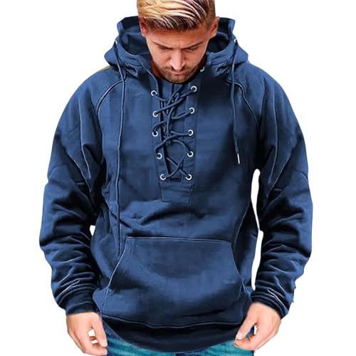 UPOI Taktischer Herren-Kapuzenpullover mit halbem Reißverschluss, Militär-Stil, mehrere Taschen, Outdoor, lässiges Farbblock-Sweatshirt, warmer Fleece-Pullover, schwerer Kampf-Kapuzenpullover für den von UPOI