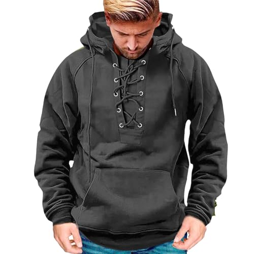 UPOI Taktischer Herren-Kapuzenpullover mit halbem Reißverschluss, Militär-Stil, mehrere Taschen, Outdoor, lässiges Farbblock-Sweatshirt, warmer Fleece-Pullover, schwerer Kampf-Kapuzenpullover für den von UPOI