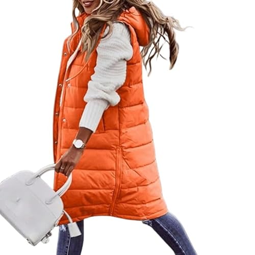 UPOI Weste Damen Lang Steppweste Winter Daunenweste Übergangsweste Winterjacke Longweste Winterweste Leichte Warm Gesteppt Casual Reißverschluss Pufferjacke mit Kapuze Outdoor Daunenmantel UPOI Weste Damen Lang Steppweste Winter Daunenweste Übergangsweste Winterjacke Longweste Winterweste Leichte Warm Gesteppt Casual Reißverschluss Pufferjacke mit Kapuze Outdoor Daunenmantel von UPOI