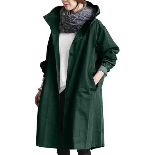 UPOI Windbreaker Women's Wind Jacket Women's Windproof Breathable Lightweight with Hood Plain Outdoor Jacket Autumn Transition Jacket von UPOI