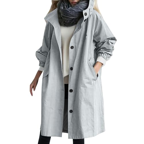UPOI Windbreaker Women's Wind Jacket Women's Windproof Breathable Lightweight with Hood Plain Outdoor Jacket Autumn Transition Jacket von UPOI