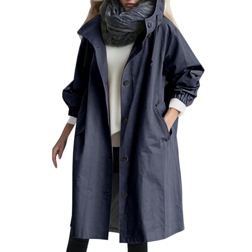 UPOI Windbreaker Women's Wind Jacket Women's Windproof Breathable Lightweight with Hood Plain Outdoor Jacket Autumn Transition Jacket von UPOI