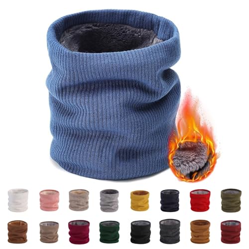 UPOI Winter Halsschlauch Herren Damen Ski Halswärmer Halstuch Gesichtsschal Fleece Schal Schlauchtuch Gamaschenmaske Winddichte Kreisschlaufenschals Loopschal von UPOI