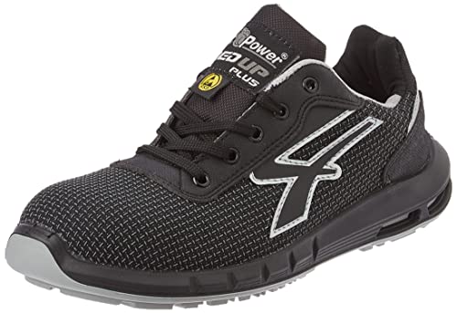 U-POWER Rep UP SCUDO PLUS, Sicherheitsschuhe, leichte, durchtrittsichere Unisex-Turnschuhe, Bastsohle, Infinergy-Einlage, mit Aluminium-Zehenkappen - Black 39 von U Power